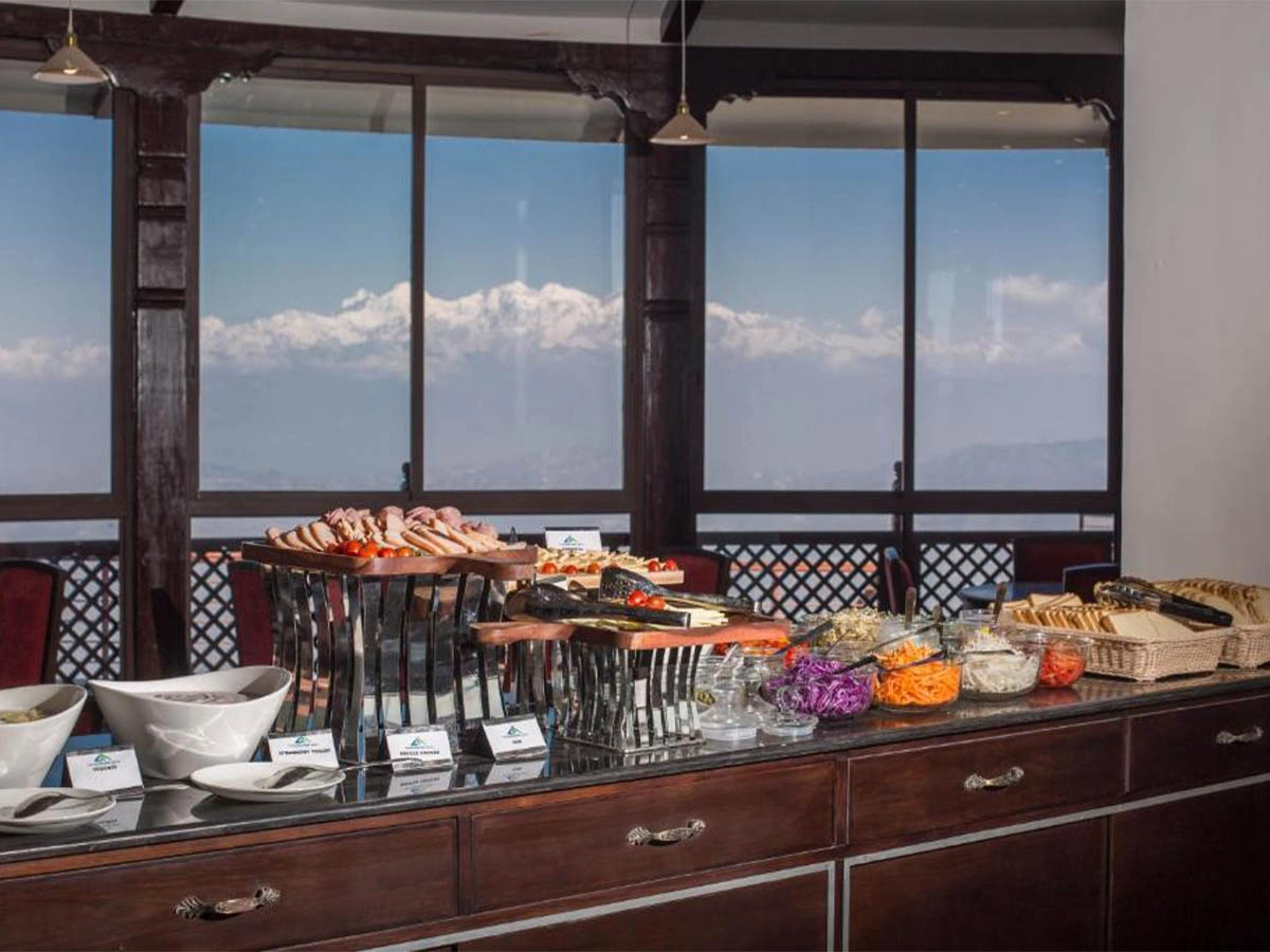 Senic breakfast in Chandragiri