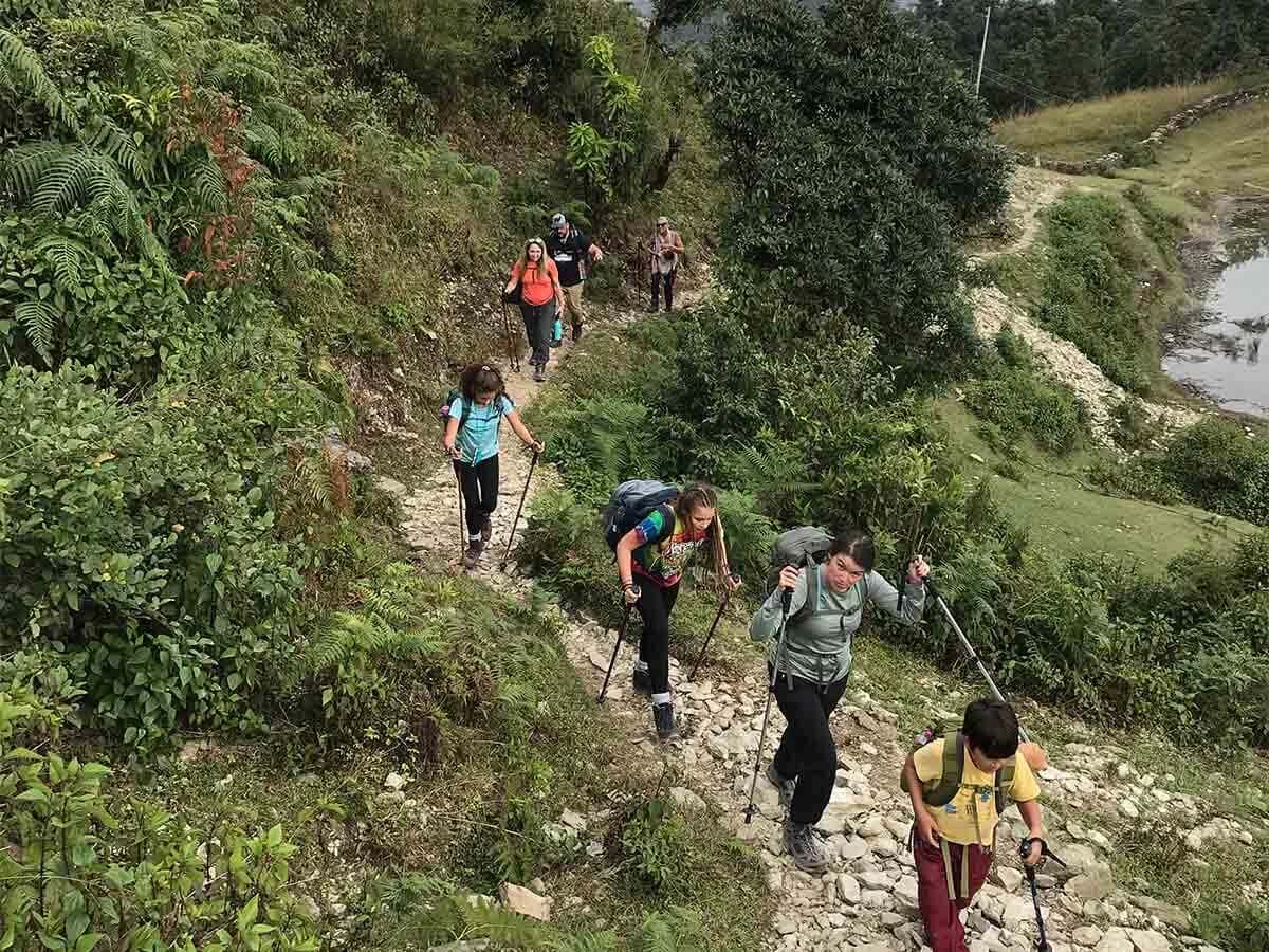 Guest doing yoga in Australian Camp