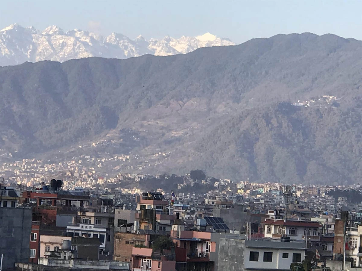 Beautiful view from Kathmandu Valley