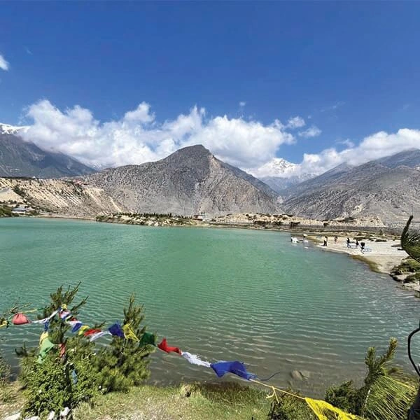 Green lake of Mustang